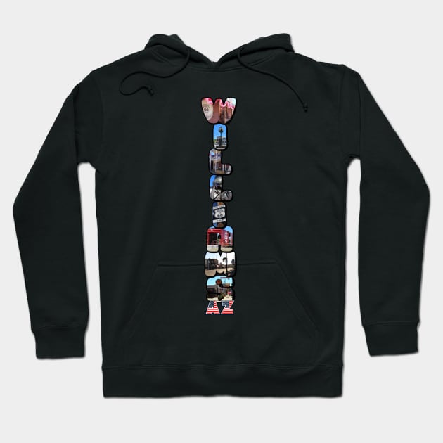 Williams Arizona Big Letter - Vertical Hoodie by ButterflyInTheAttic